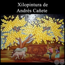 Sin Título - Xilopintura de Andrés Cañete